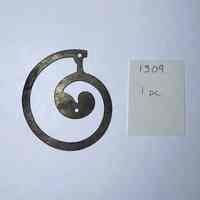 Hoole Swirl with Leaf in the Centre Template, Design 1309