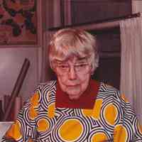 Photo of Patri in a corner of her workshop