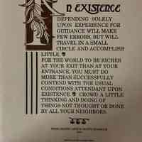 An Existence depending solely upon experience ...
