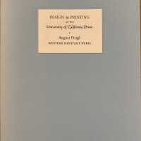 Design & printing at the University of California Press / August Frugé.