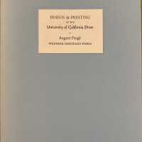 Design & printing at the University of California Press / August Frugé.