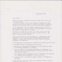 Letter from Patri to Clarkson proposing a course description.