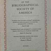 The papers of the Bibliographical Society of America. Vol. 93:3 : September 1999