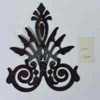 Hoole Damask Simple Line with Leaves Template, Design 1711
