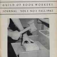 Guild of Book Workers Journal. Fall 1962; v.1 no.1
