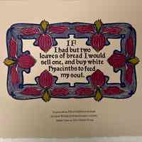 If I had but two loaves of bread ... / Elbert Hubbard