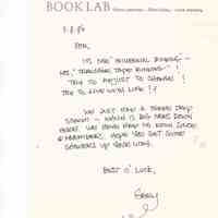 Book Lab Correspondence/Gary Frost