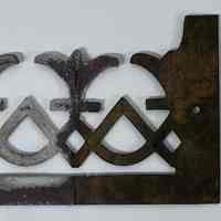 Hoole Vine with Three Leaf Flowers Stamp Die Template, Design 1880