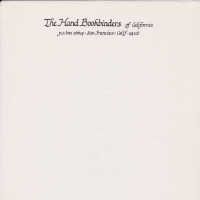 The Hand Bookbinders of California letterhead