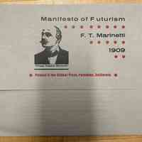 Manifesto of Futurism / F.T Marinetti, 1909