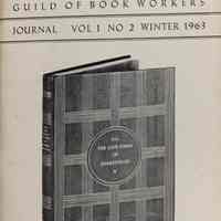 Guild of Book Workers Journal. Winter 1963 ; v.1 no.2.