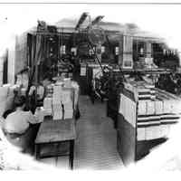 1910 Street and Smith Bindery showing a TW & CB Sheridan Coverer in use