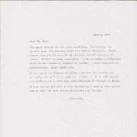 Letter from Patri notifying Oka of the papers arrival