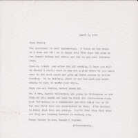 Letter from Patri proposing a course in vellum binding