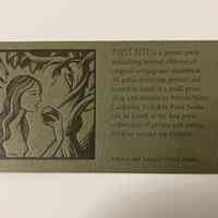 Card advertising First Bite Press