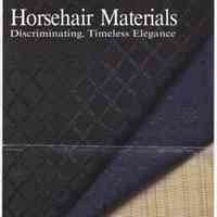 Horsehair Materials: Discrimination, Timeless Elegance/John Boyd Textiles