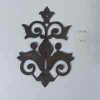 Hoole Two Fleur de Lis Stacked Template, Design 1368