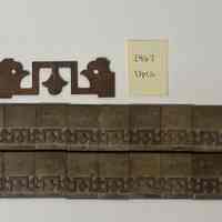 Hoole Greek Meander with Simple Leaf Stamp Die Template and Stamp Die, Design 2467