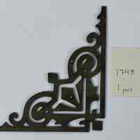 Hoole Corner Art Deco with Flower Emblem Template, Design 1748