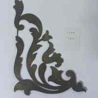 Hoole Corner Boarder Tulip and Leaves Template, Design 1358