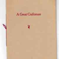 A Great Craftsman