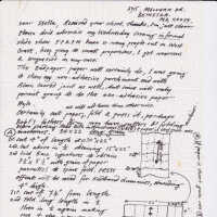 Letter from Clarkson about the endpaper and preparing materials