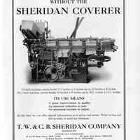 1913 TW & CB Sheridan Horizontal Covering Machine