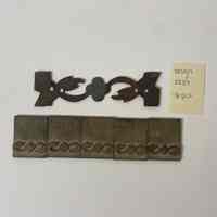 Hoole Leaf Ribbon with Flower Metal Stamp Die Template and Matching Stamps, Design 2339