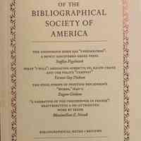 The papers of the Bibliographical Society of America. Vol. 97:1 : 2003