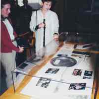 Photo of two women looking at a display