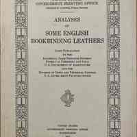 Analyses of some English bookbinding leathers