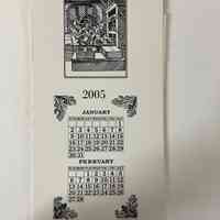         2005 Calendar, Early wood-blocks depicting printing establishments in the 16th and 17th centuries / Andre Chaves picture number 2
   