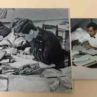 Two photos on the rescue efforts in Florence