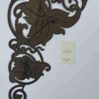 Hoole Corner Ornate Flowers with Stems Template, Design 1734