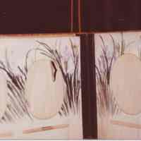 Photo of the inside of an empty album