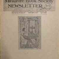 Miniature Book Society Newsletter. N.S. no.9 : April 1991.