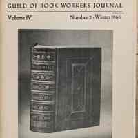 Guild of Book Workers Journal. Winter 1966 (i.e., 1965-66); v.4 no.2