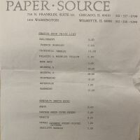 Paper Source [price lists]