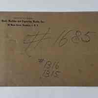 Hoole Envelope with "#1315, 1316, 1685" Inscribed