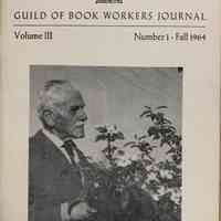 Guild of Book Workers Journal. Fall 1964; v.3 no.1