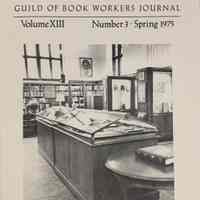 Guild of Book Workers Journal. Spring 1975 ; v.13 no.3.