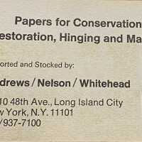 Papers for Conservation, Restoration, Hinging and Matting