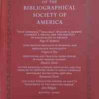 The papers of the Bibliographical Society of America. Vol. 94:4 : December 2000.