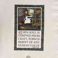 When soul is stripped from craft, form is bereft of any human value / Humphry Clinker