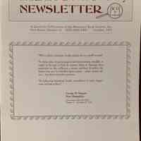Miniature Book Society Newsletter. N.S. 15 : October, 1992