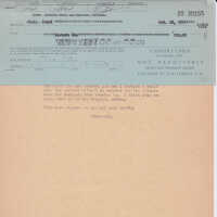 Letter from Patri letting Oka know the packages are held up