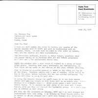 Letter to Iwataro Oka from Patri discussing the use of tissue paper samples