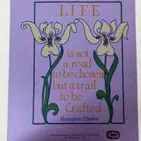 Life is not a road to be chosen but a train to be crafted / Humphry Clinker