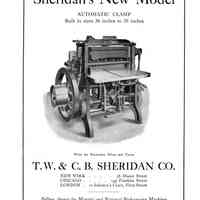 1905 TW & CB Sheridan New Model Cutter