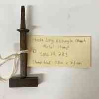 Hoole Long Rectangle Blank Metal Stamp